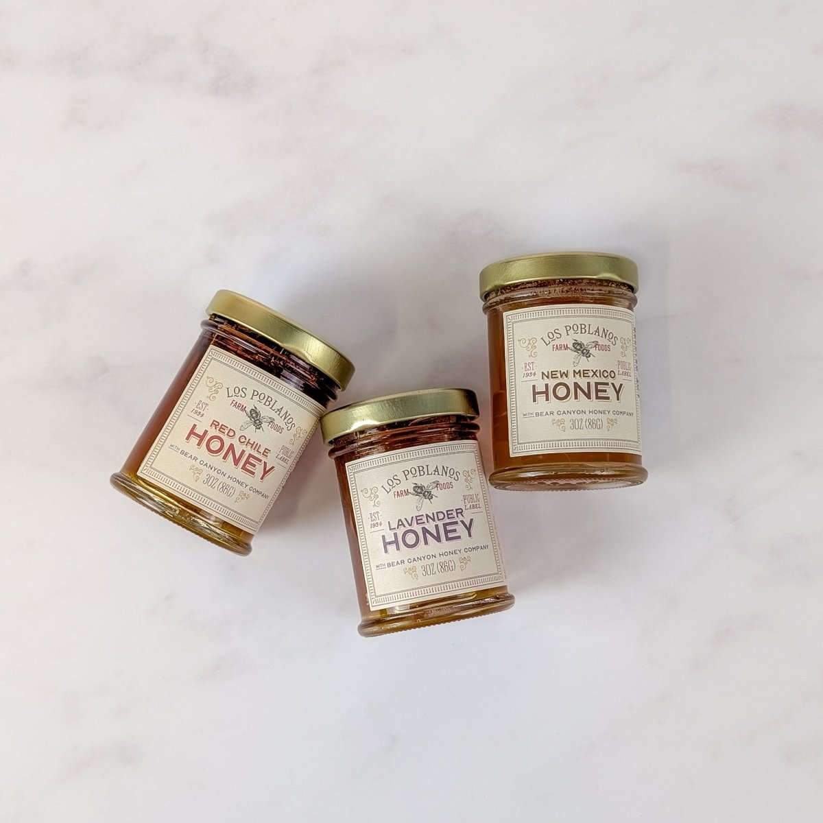 Mini Honey Trio | Los Poblanos Farm Shop