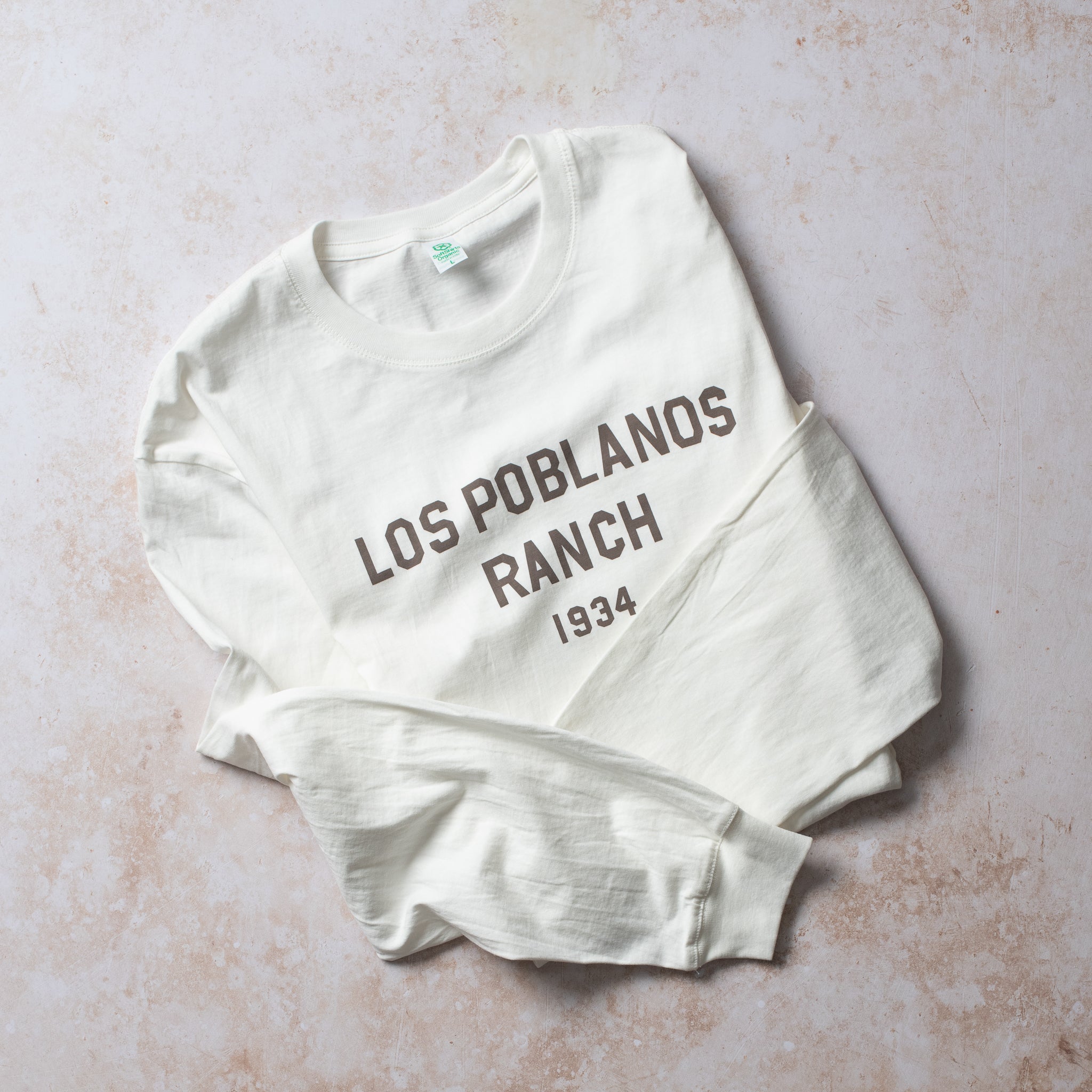 Organic LP Ranch 1934 Shirt - Ivory Long Sleeve | Los Poblanos Farm Shop