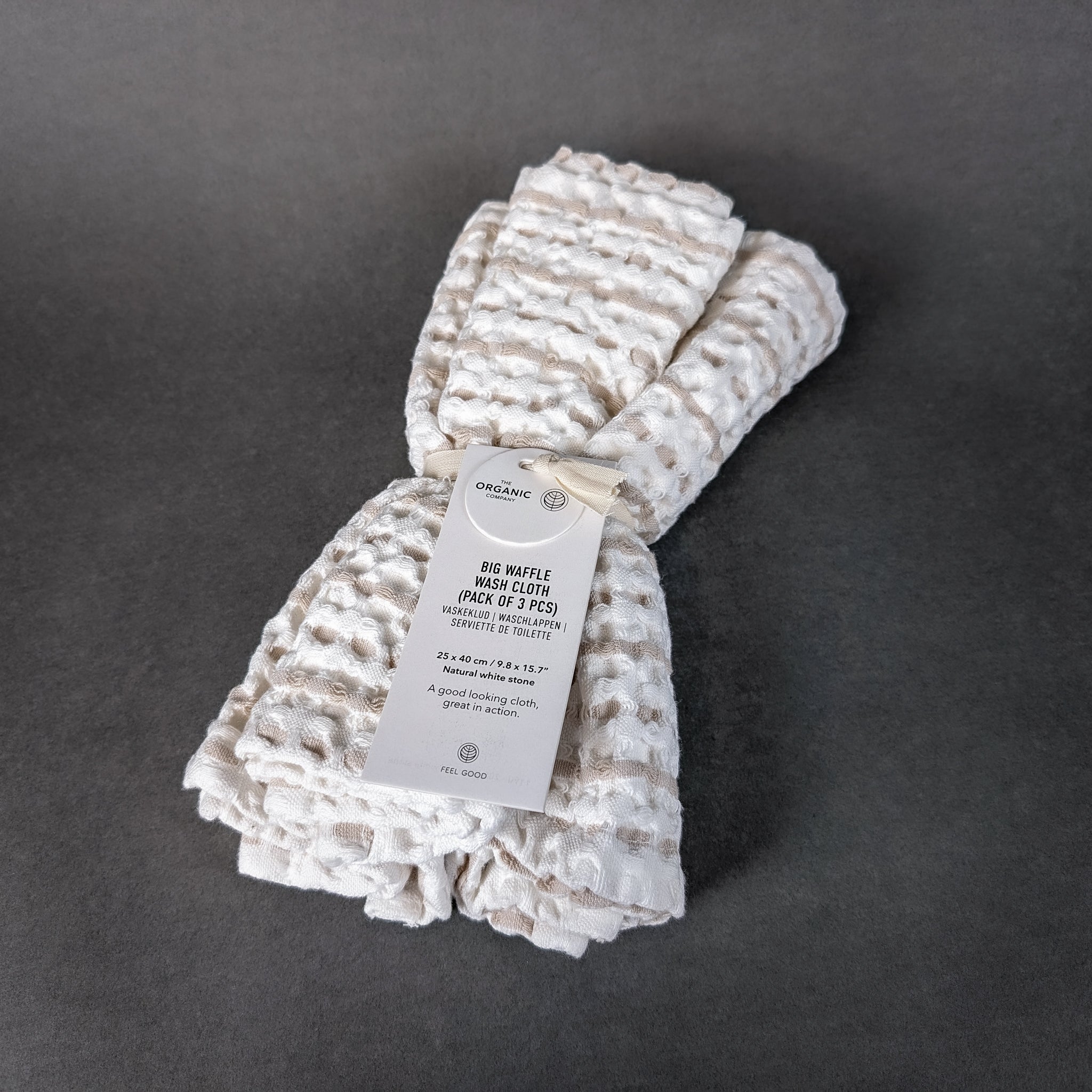 The Organic Company Waffle Wash Cloths (Set of 3) | Los Poblanos Farm Shop