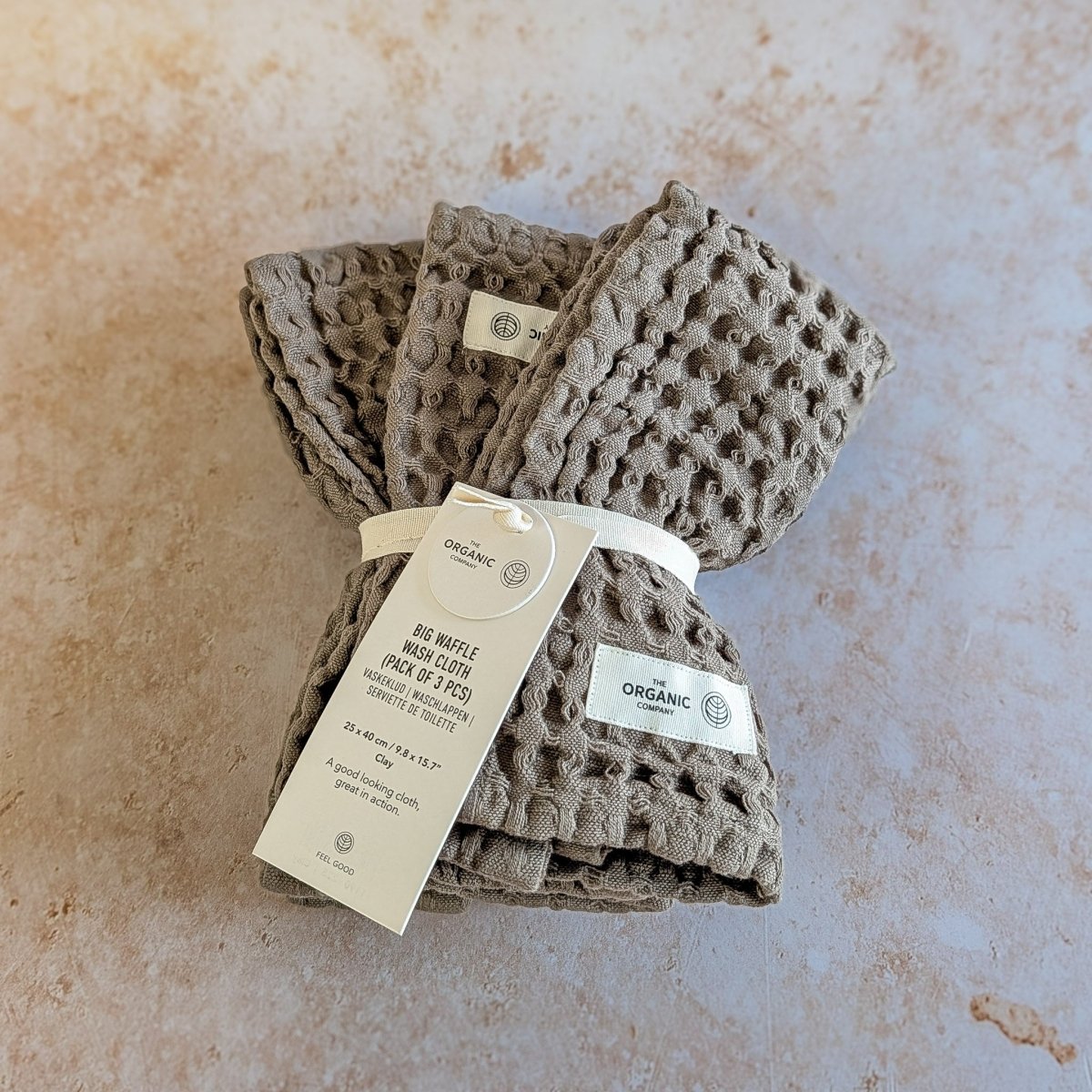 The Organic Company Waffle Wash Cloths (Set of 3) | Los Poblanos Shop