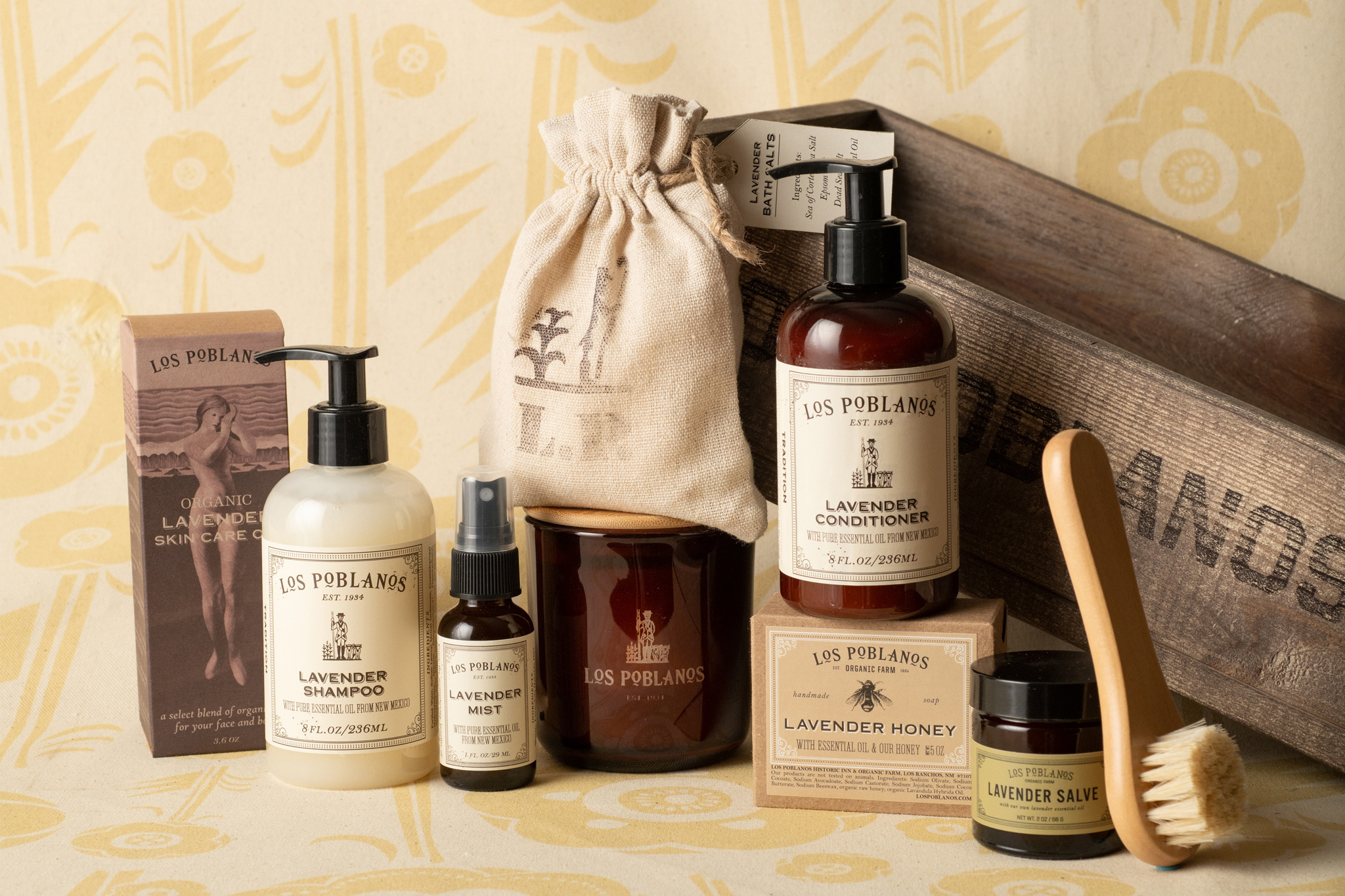 Los Poblanos Relax & Restore Crate Gift Set