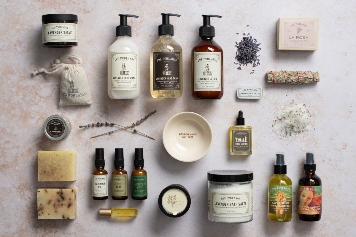 a grid of our lavender products