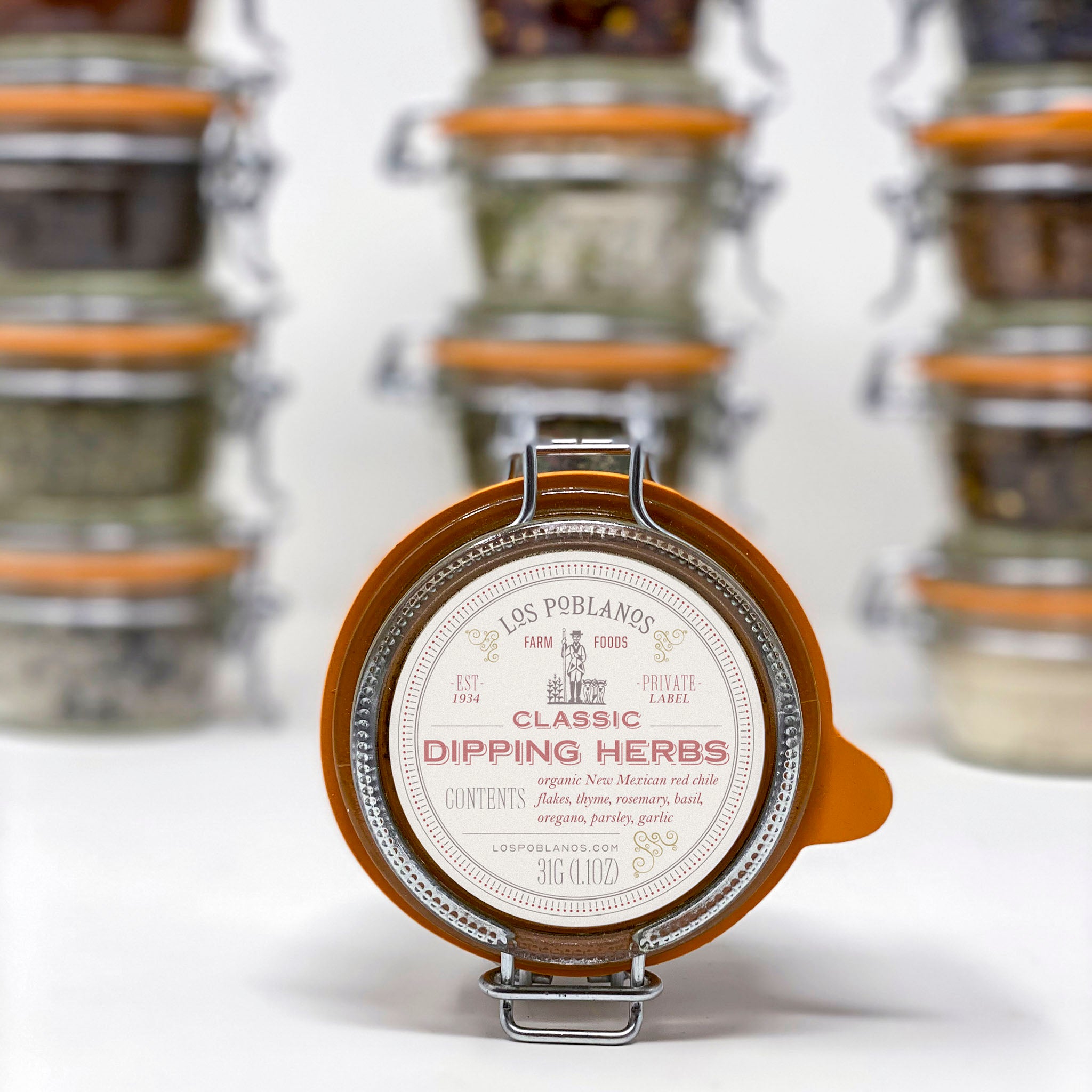 Los Poblanos Classic Dipping Herbs jar