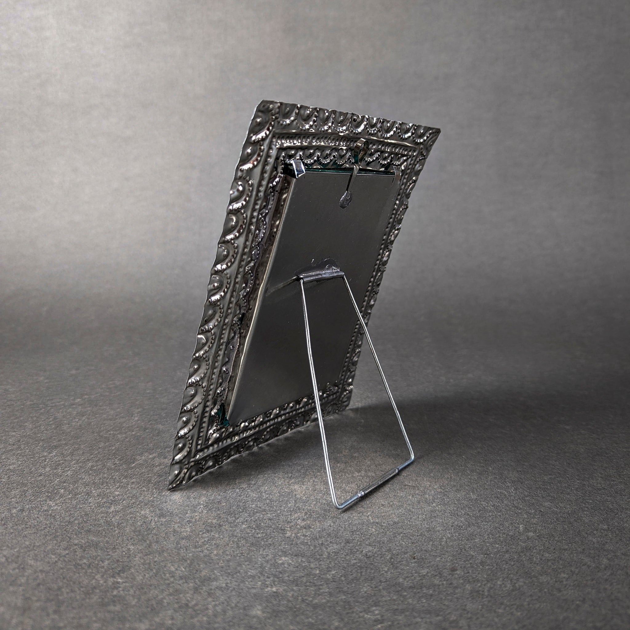 Mexican Punched Tin Picture Frame