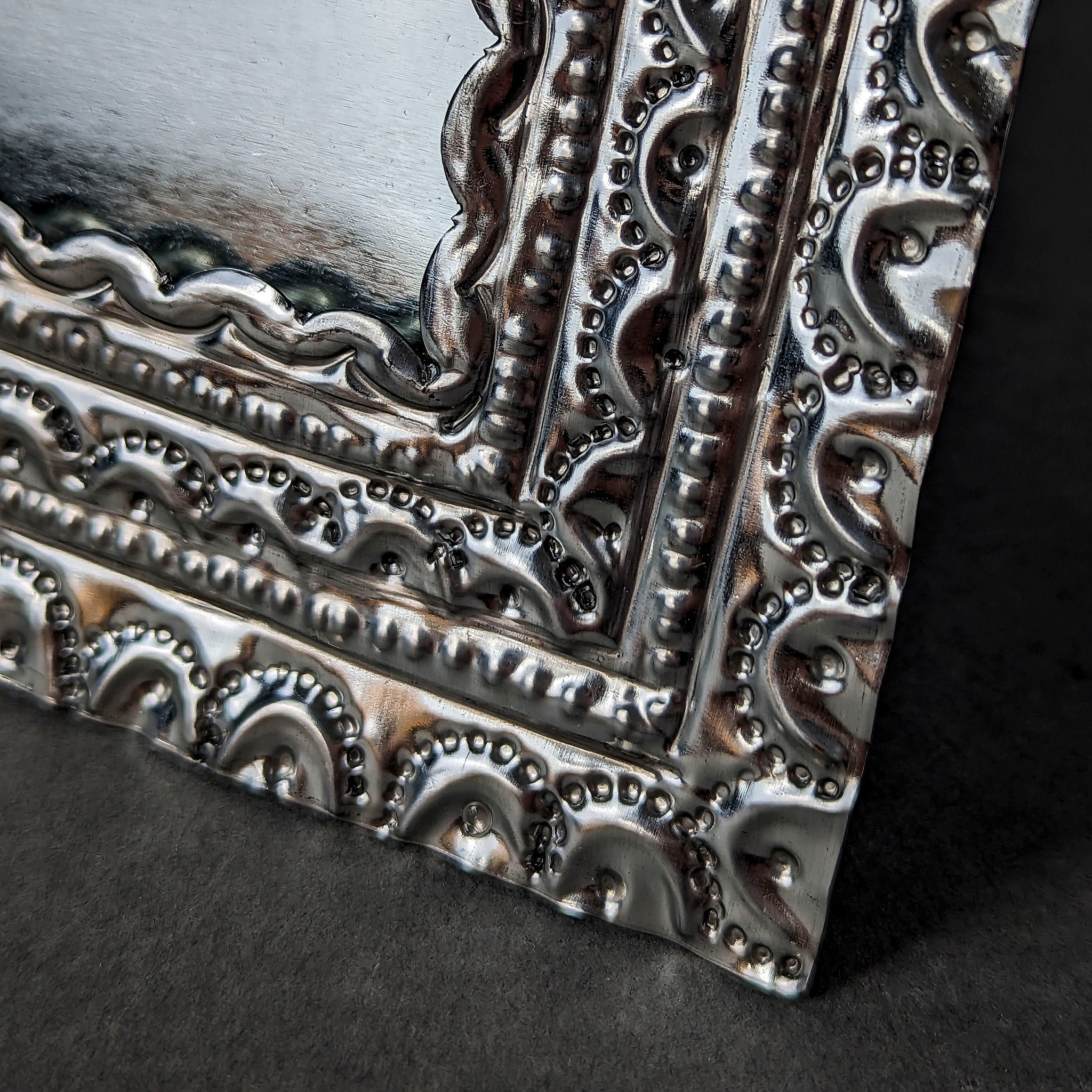 Mexican Punched Tin Picture Frame