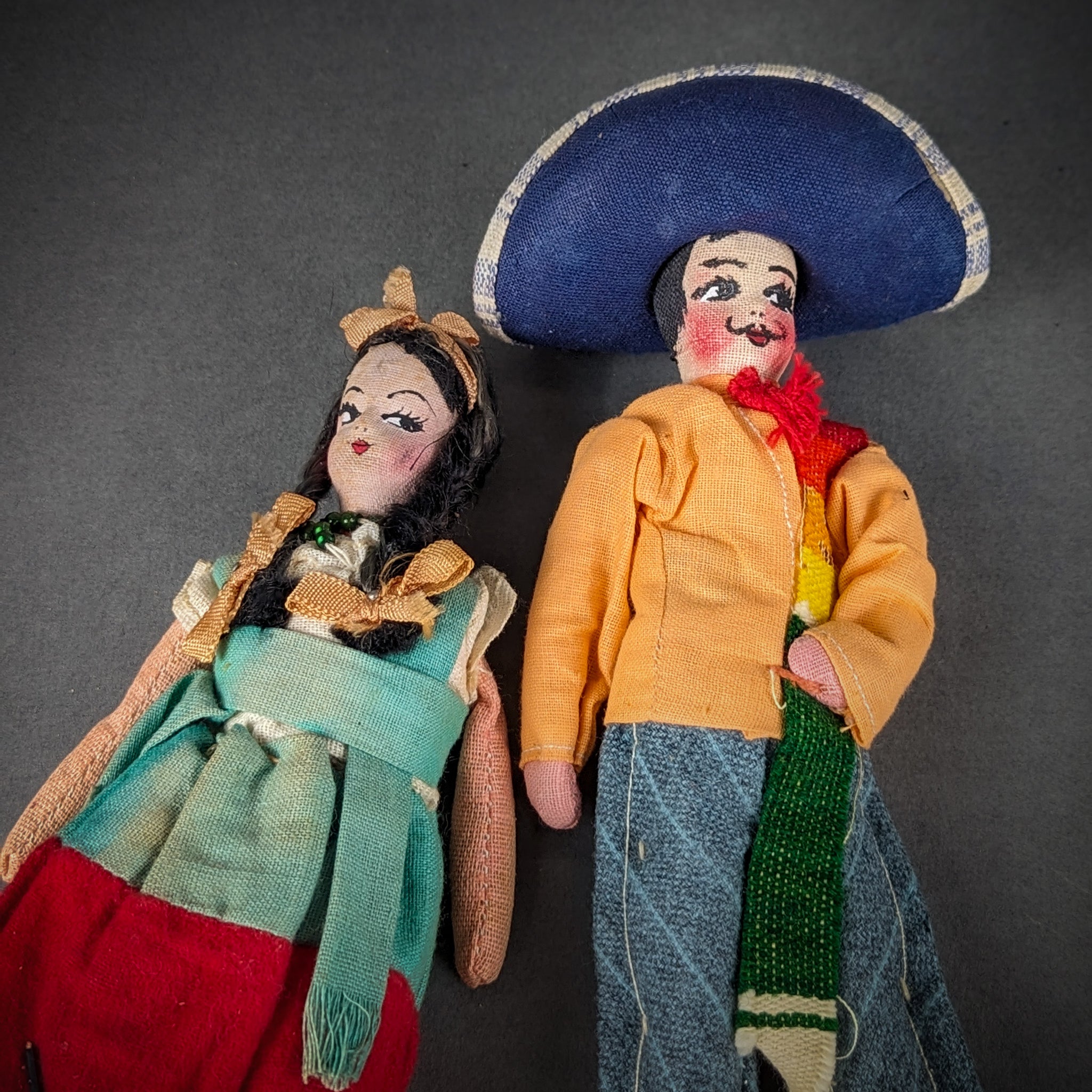 Old store mexican dolls