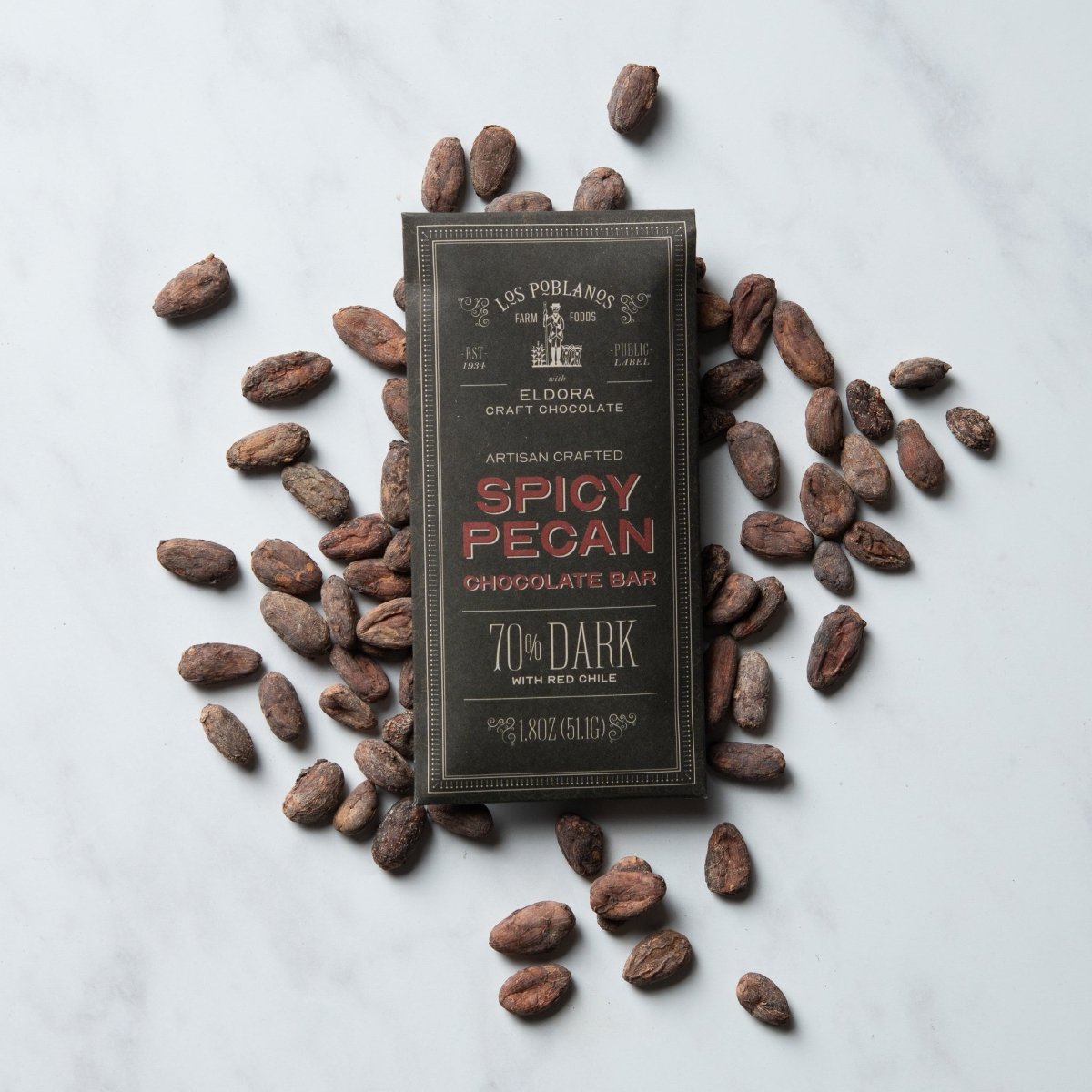 Eldora Craft Chocolate Bars - Spicy Pecan | Los Poblanos Farm Shop