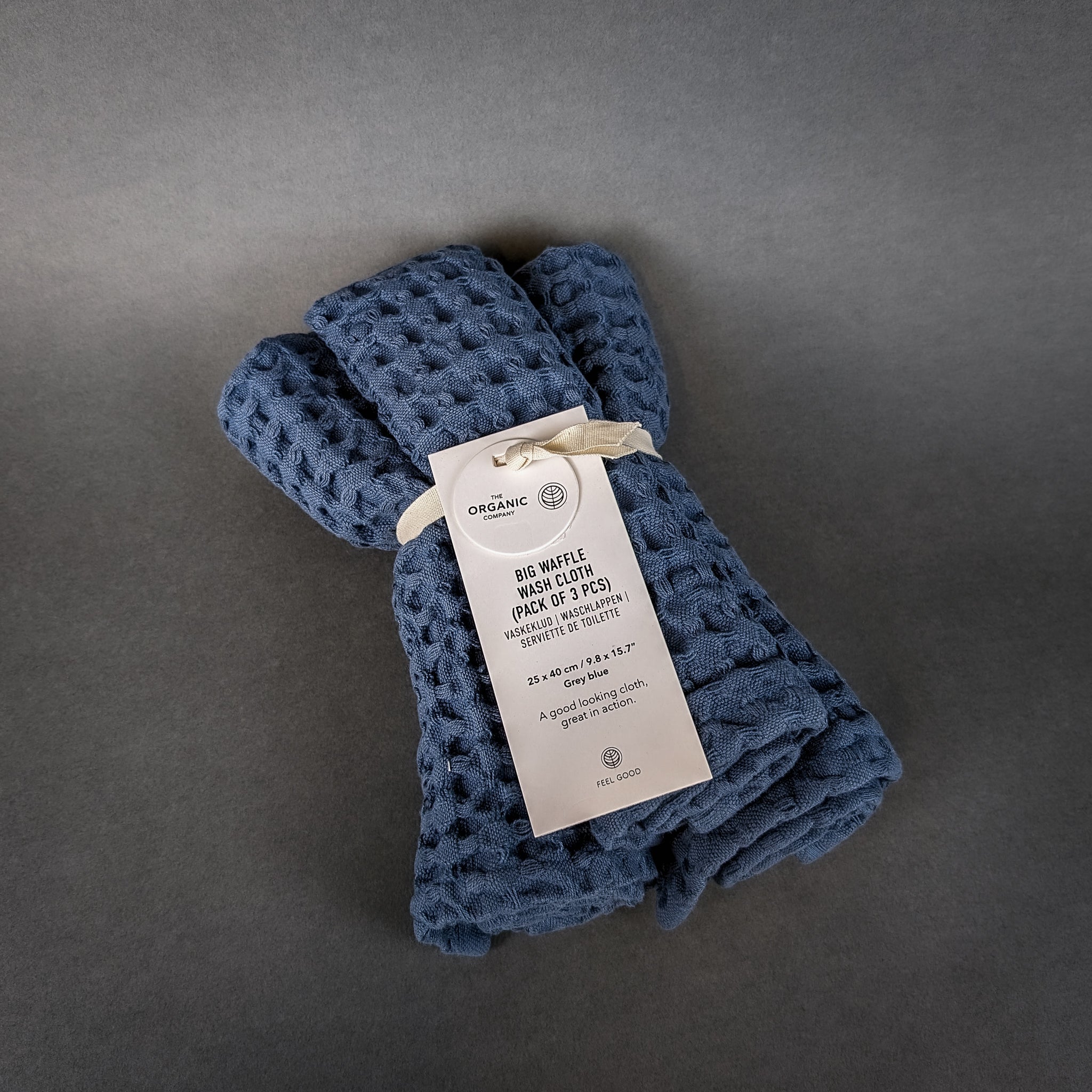 The Organic Company Waffle Wash Cloths (Set of 3) | Los Poblanos Farm Shop